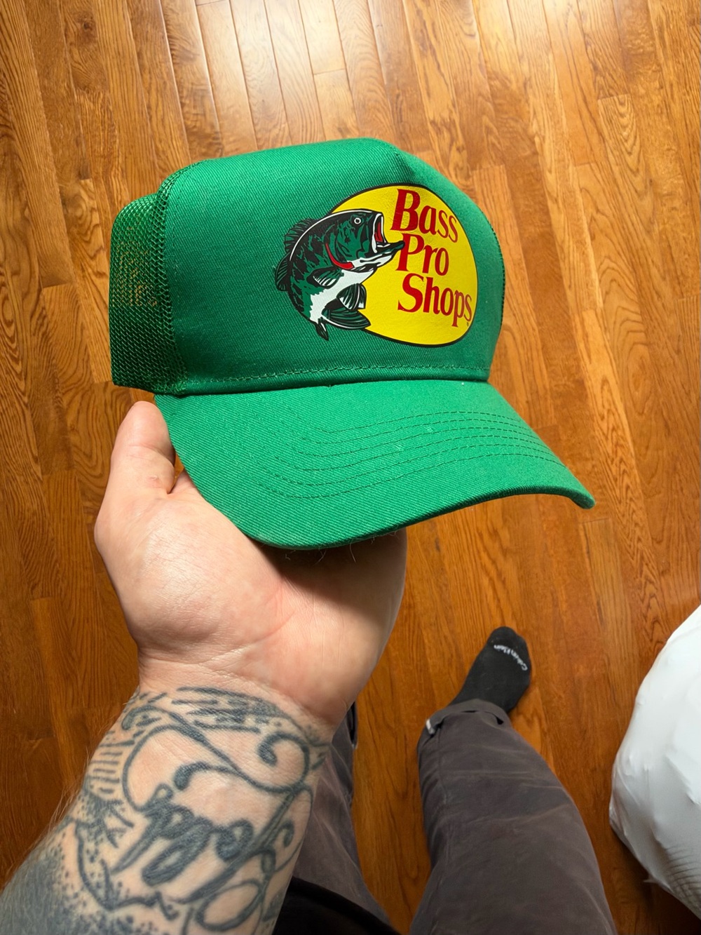 Hat with Bass Pro Shops logo